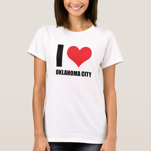 Camiseta Amo la ciudad de Oklahoma (Anverso)