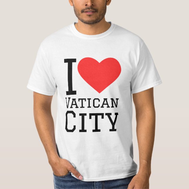 Camiseta Amo la Ciudad del Vaticano (Anverso)