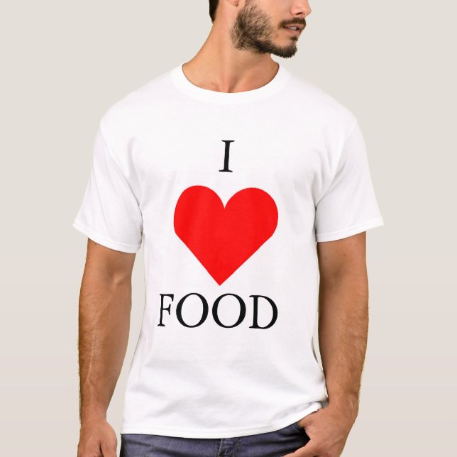 Camiseta Amo la comida (Anverso)