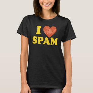 Camiseta Amo la comida de cerdo cocida enlatada Spam