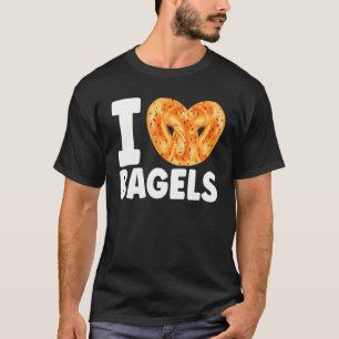 Camiseta Amo la comida de panadería de pan de comida de Bag