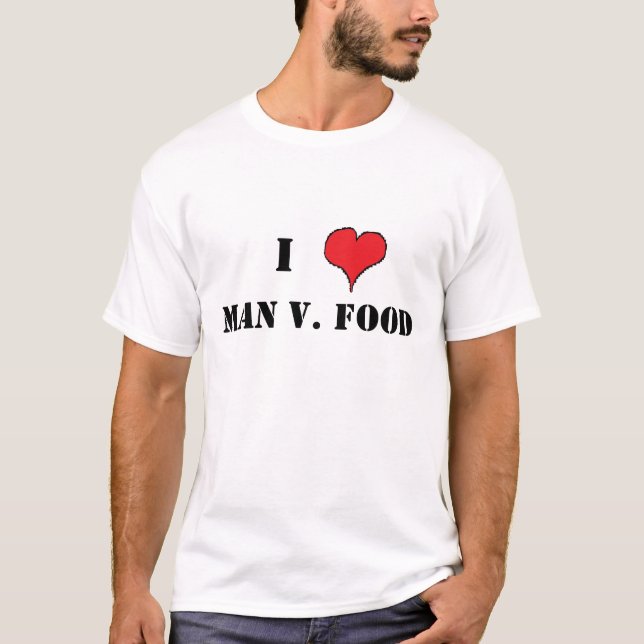 Camiseta AMO LA COMIDA del HOMBRE v. (Anverso)