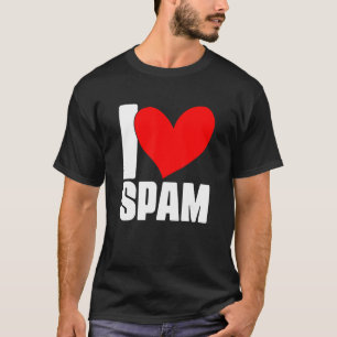 Camiseta Amo la comida enlatada de cerdo cocida Spam