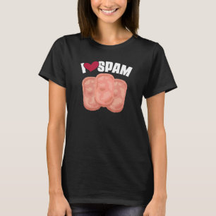 Camiseta Amo la comida enlatada de cerdo cocida Spam