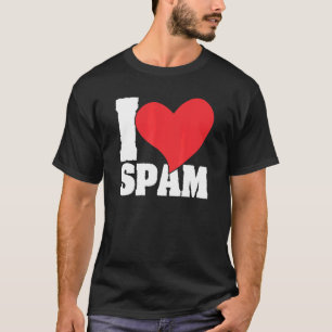 Camiseta Amo la comida enlatada de cerdo cocinada Spam