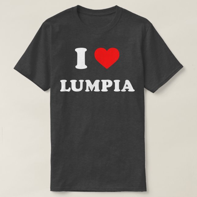 Camiseta Amo la comida filipina Lumpia (Diseño del anverso)