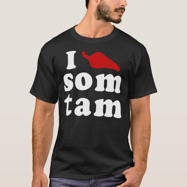Camiseta Amo La Comida Isaan Tailandesa. (Anverso)