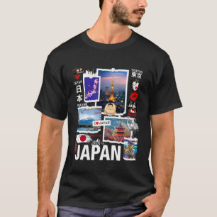 Camiseta Amo la cultura de Japón, disfruto de los puntos de