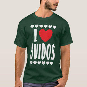 Camiseta Amo la divertida fiesta italiana urbana macho de G