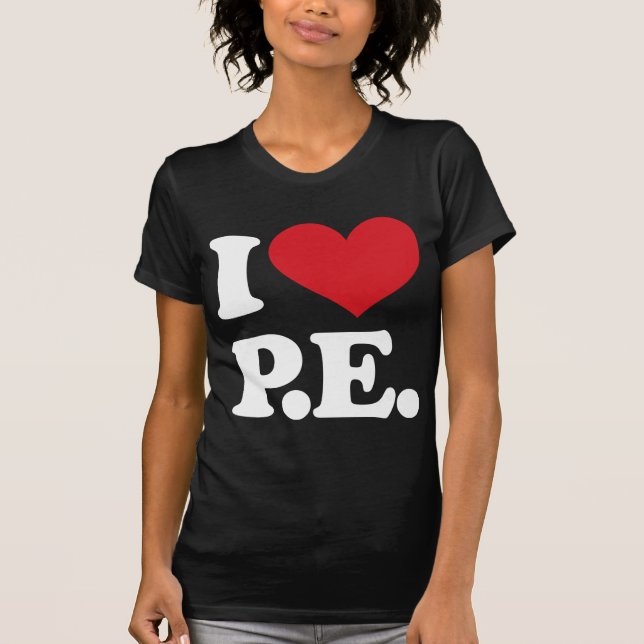 Camiseta ¡Amo la educación física! (Anverso)