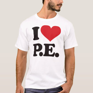 Camiseta ¡Amo la educación física!