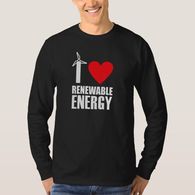 Camiseta Amo la energía renovable (Anverso)