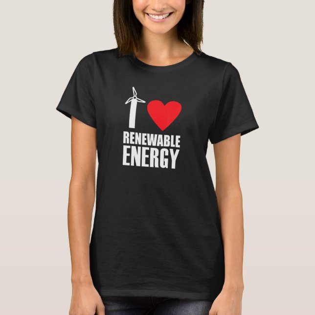 Camiseta Amo la energía renovable (Anverso)