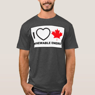 Camiseta Amo la energía renovable canadiense 1