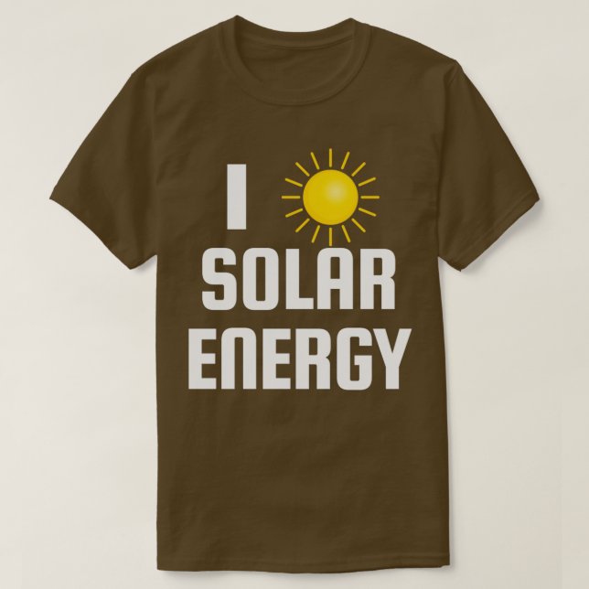 Camiseta Amo la energía solar 2 (Diseño del anverso)