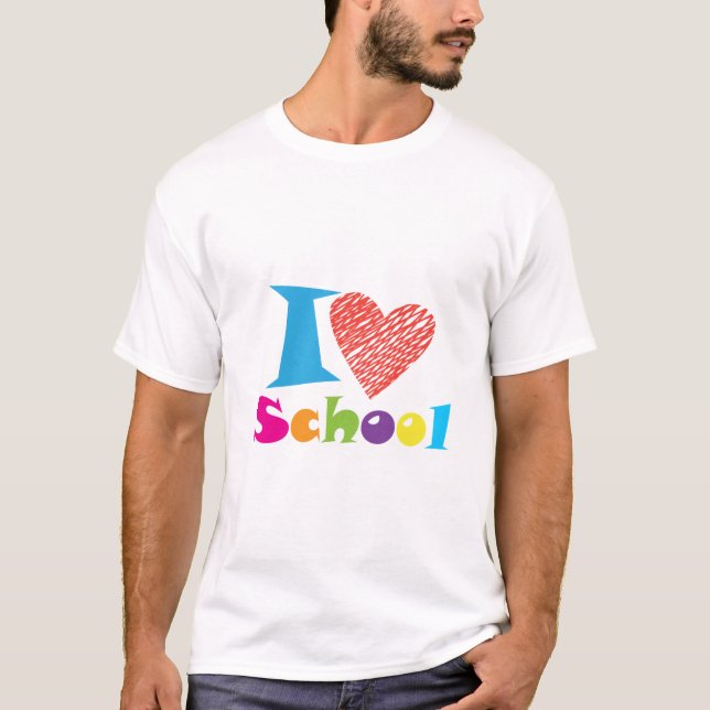 Camiseta Amo La Escuela. De Vuelta A La Escuela. Personaliz (Anverso)