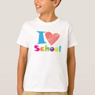 Camiseta Amo La Escuela. De vuelta a la escuela. Personaliz
