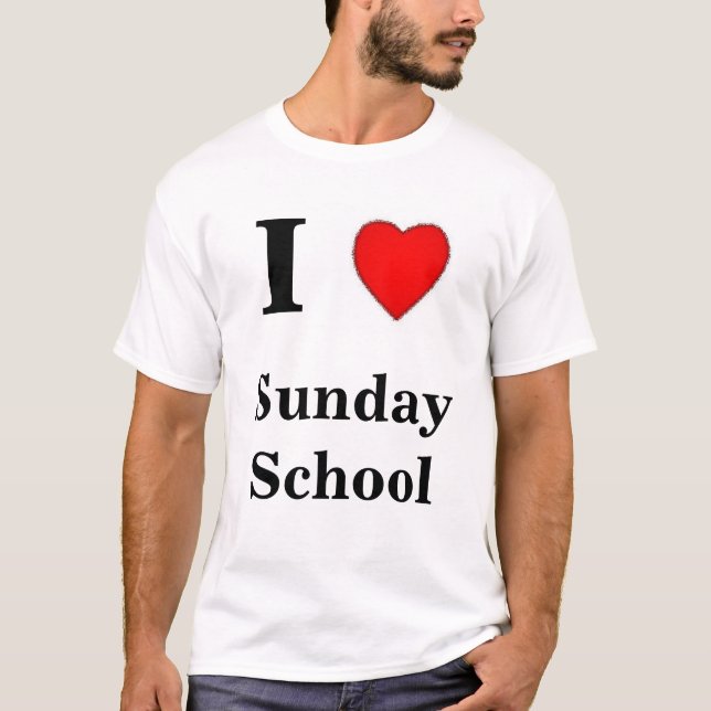 Camiseta Amo la escuela dominical (Anverso)