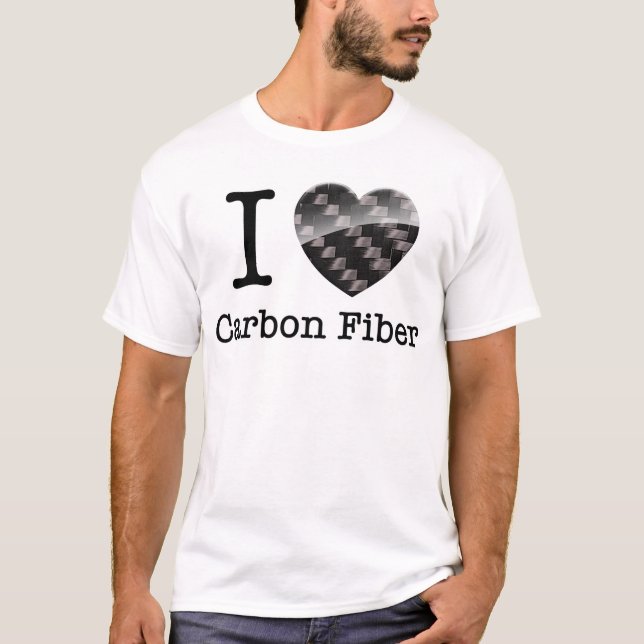 Camiseta Amo la fibra de carbono (Anverso)