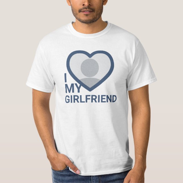 Camiseta Amo La Foto De Mi Novia (Anverso)