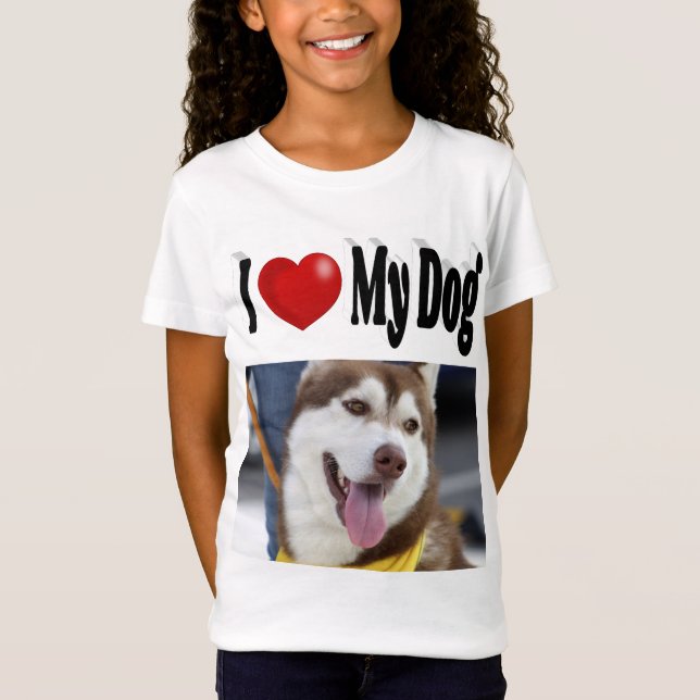 Camiseta Amo la foto de mi perro (Anverso)