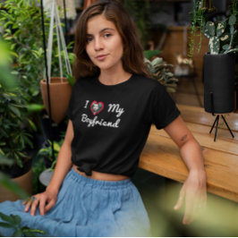 Camiseta Amo la foto de mi Personalizado de novio personali