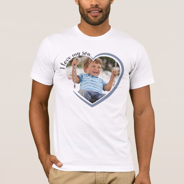 Camiseta Amo la foto del corazón de mi hijo (Anverso)