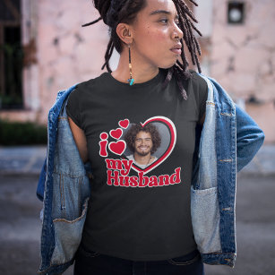 Camiseta Amo la foto del corazón de mi marido