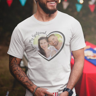 Camiseta Amo la foto del corazón de mi novia