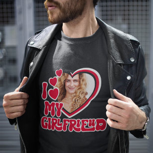 Camiseta Amo la foto del corazón de mi novia
