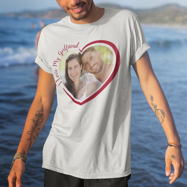 Camiseta Amo la foto del corazón de mi novia (Subido por el creador)