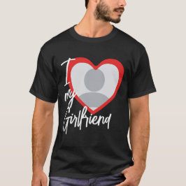 Camiseta Amo la foto del corazón de mi novia