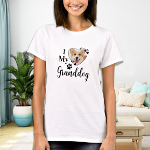 Camiseta Amo la foto personalizada de mi abuelo Mascota
