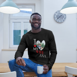 Camiseta Amo la foto personalizada de mi Personalizado de c