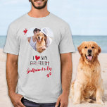 Camiseta Amo la foto personalizada de papá de mi novia<br><div class="desc">¡Sabes que tienes que pasar por papá para llegar a la hija! ¡Dale un regalo perfecto a tu novio este día de San Valentín con esta graciosa camisa de novia! ¡Debe tener por cada novia, novio, hija padre! Un giro divertido en Amo a mi novia, esta frase de la camisa...</div>