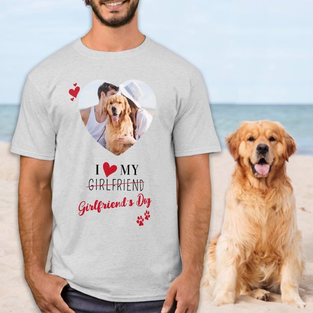 Camiseta Amo la foto personalizada de papá de mi novia (Subido por el creador)