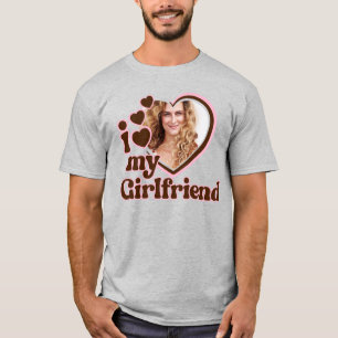 Camiseta Amo La Foto Retro De Mi Novia