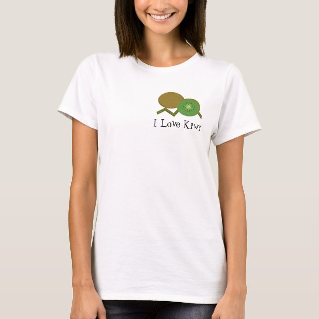 Camiseta Amo la fruta kiwi (Anverso)