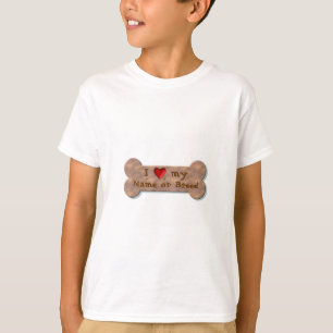 Camiseta Amo la galleta de raza de mi perro plantilla