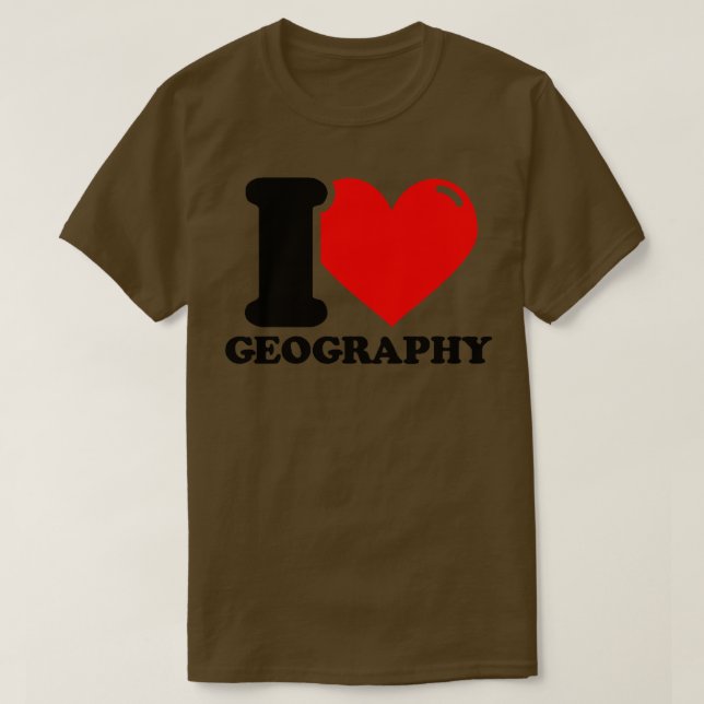 Camiseta Amo la Geografía 5 (Diseño del anverso)