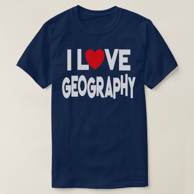 Camiseta Amo la Geografía 8 (Diseño del anverso)