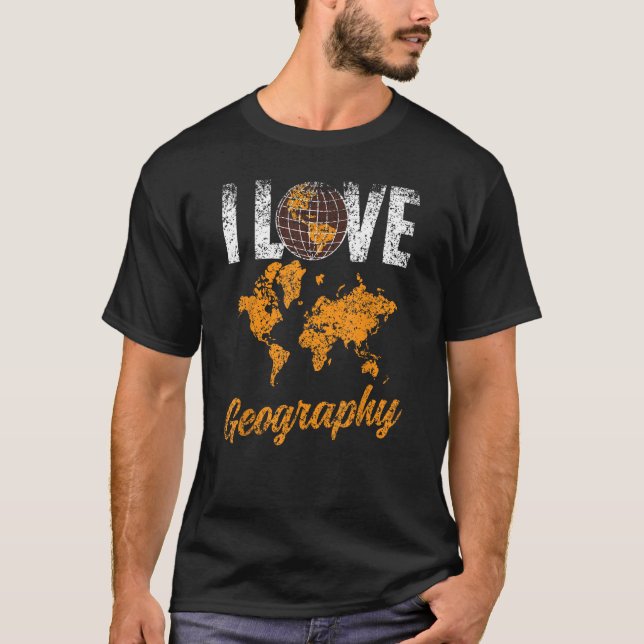 Camiseta Amo la Geografía Profesora de Estudios Geográficos (Anverso)