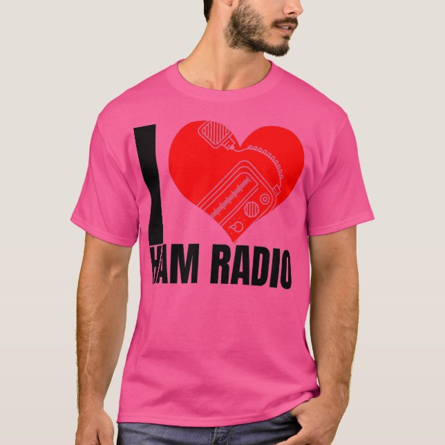 Camiseta Amo la gráfica de Ham Radios (Anverso)