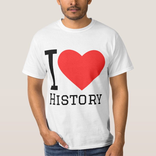 Camiseta Amo la historia  (Anverso)