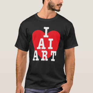 Camiseta Amo la IA - I Heart AI