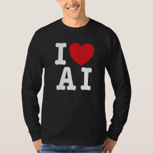 Camiseta Amo la IA - I Heart AI Premium