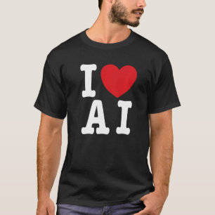 Camiseta Amo la IA - I Heart AI Premium