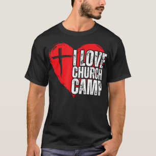Camiseta Amo la Iglesia Campamento Vbs Escuela Bíblica de V