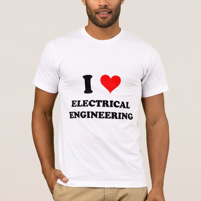 Camiseta Amo la ingeniería eléctrica (Anverso)