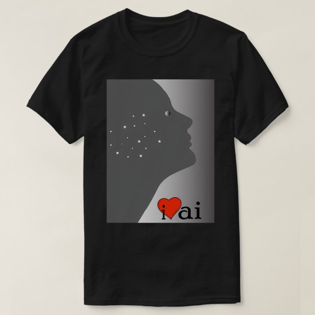 Camiseta Amo la Inteligencia Artificial 1 (Diseño del anverso)
